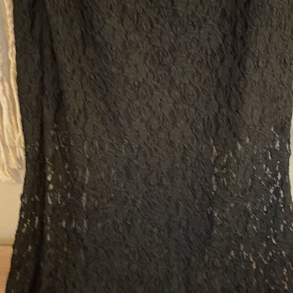 ZARA Special Edition Long Lace Strapless Dress - Picture 6 of 11